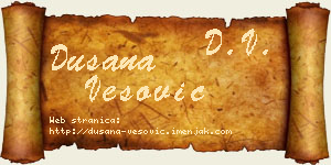 Dušana Vesović vizit kartica